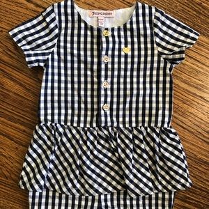 Baby Juicy Couture Plaid Romper